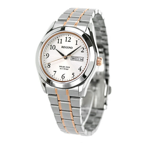 シチズン レグノ 時計 エコドライブ ソーラー メンズ 腕時計 ブランド KM1-237-93 CITIZEN シルバー ピンクゴールド KM1-237-93