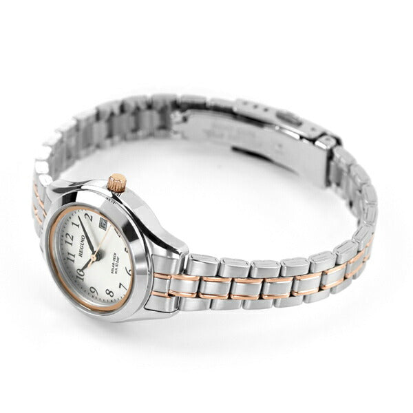 シチズン 腕時計 ブランド エコドライブ ソーラー レディース 腕時計 ブランド KM4-139-93 CITIZEN レグノ シルバー ピンクゴールド KM4-139-93