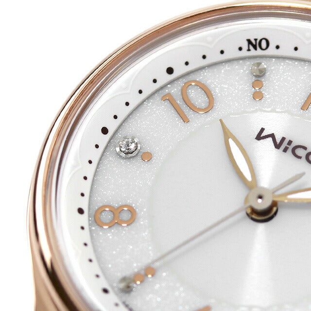 シチズン ウィッカ ソーラーテック電波 腕時計 ブランド レディース 電波ソーラー CITIZEN wicca KS1-864-13 アナログ シルバー ピンクゴールド KS1-864-13