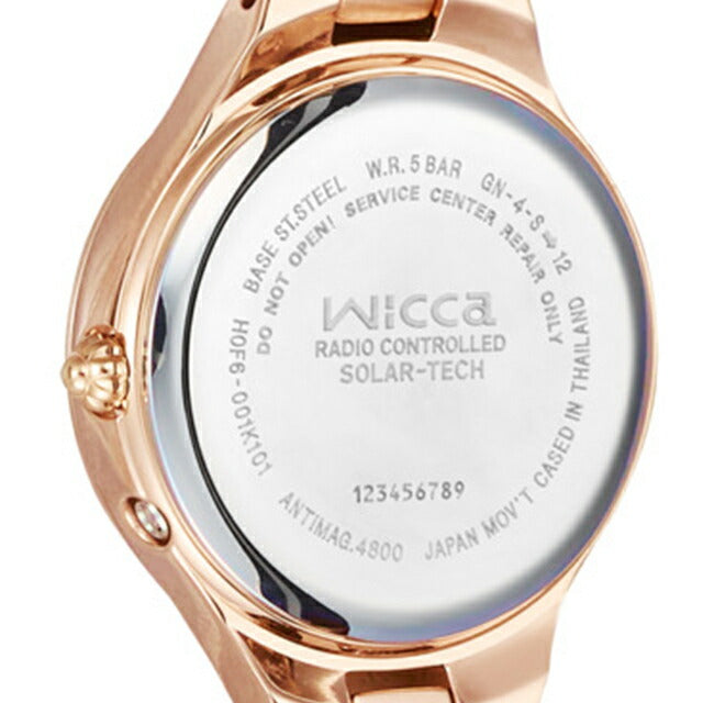 シチズン ウィッカ ソーラーテック電波 腕時計 ブランド レディース 電波ソーラー CITIZEN wicca KS1-864-13 アナログ シルバー ピンクゴールド KS1-864-13