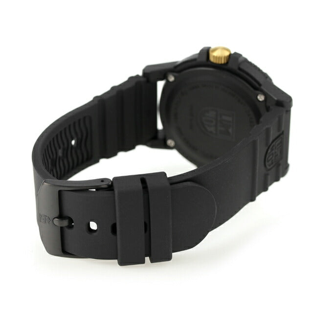 ルミノックス LEATHERBACK SEA TURTLE GIANT 0320 腕時計 ブランド メンズ 0325.GP アナログ ゴールド ブラック 黒 スイス製 l0325-GP
