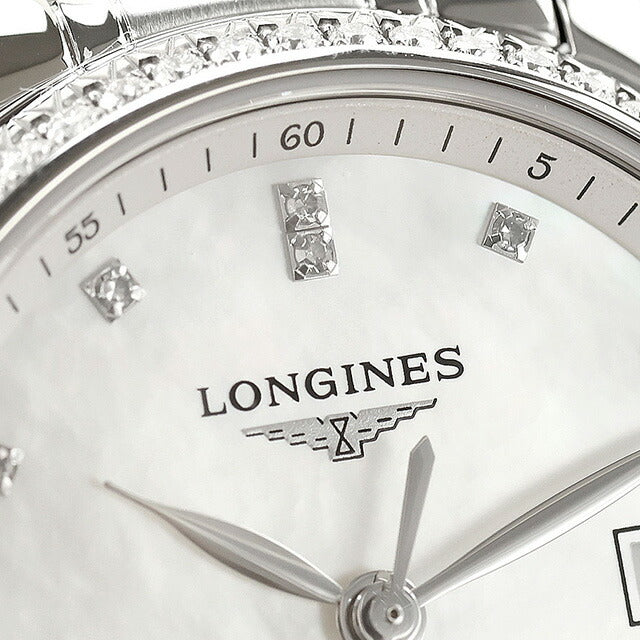 ロンジン マスターコレクション 自動巻き 腕時計 ブランド レディース LONGINES L2.257.0.87.6 アナログ ホワイトシェル 白 スイス製 L2-257-0-87-6