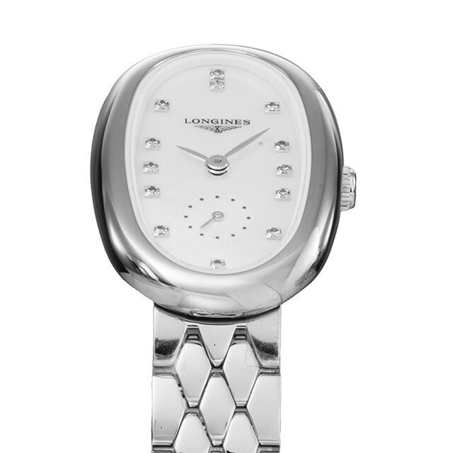 ロンジン サンフォネット クォーツ 電池式 腕時計 ブランド レディース LONGINES L2.306.4.87.6 アナログ ホワイトシェル 白 スイス製 L2-306-4-87-6