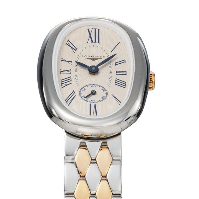 ロンジン サンフォネット クォーツ 電池式 腕時計 ブランド レディース LONGINES L2.306.5.71.7 アナログ シルバー ピンクゴールド L2-306-5-71-7
