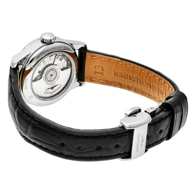 ロンジン レコード 自動巻き 腕時計 ブランド レディース LONGINES L2.320.4.57.2 アナログ ブラック 黒 スイス製 L2-320-4-57-2