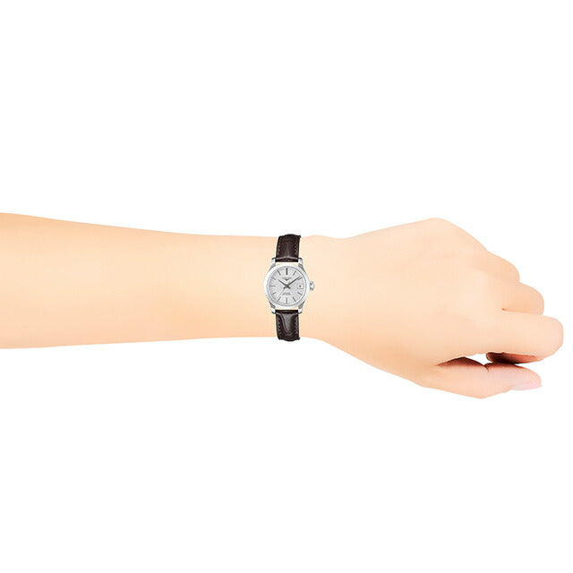 ロンジン レコード 自動巻き 腕時計 ブランド レディース LONGINES L2.320.4.72.2 アナログ シルバー ブラウン スイス製 L2-320-4-72-2
