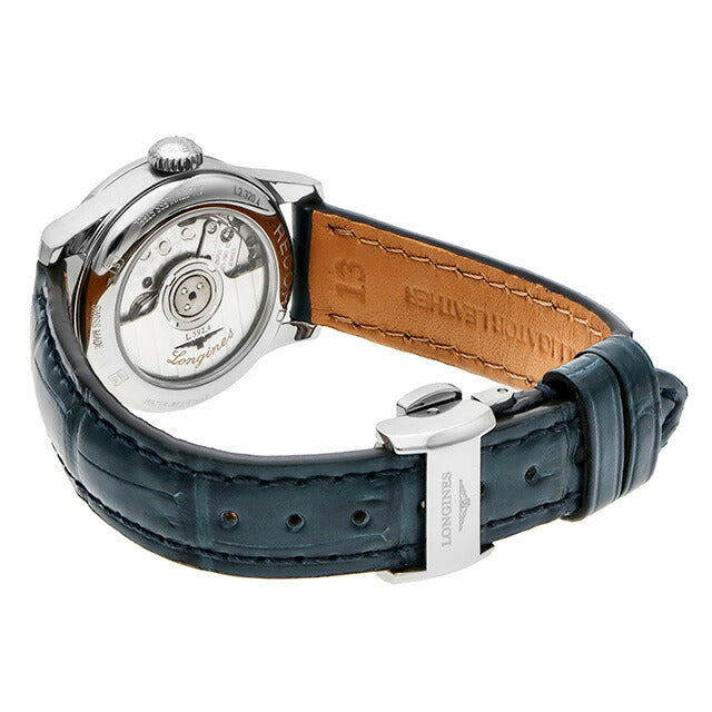 ロンジン レコード 自動巻き 腕時計 ブランド レディース LONGINES L2.320.4.96.4 アナログ ブルー スイス製 L2-320-4-96-4