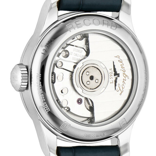 ロンジン レコード 自動巻き 腕時計 ブランド レディース LONGINES L2.320.4.96.4 アナログ ブルー スイス製 L2-320-4-96-4
