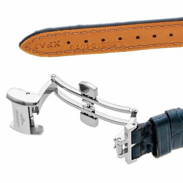 ロンジン レコード 自動巻き 腕時計 ブランド レディース LONGINES L2.320.4.96.4 アナログ ブルー スイス製 L2-320-4-96-4