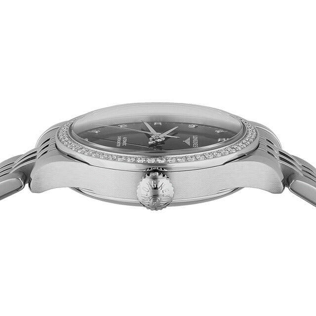 ロンジン レコード 自動巻き 腕時計 ブランド レディース ダイヤモンド LONGINES L2.321.0.57.6 アナログ ブラック 黒 スイス製 L2-321-0-57-6