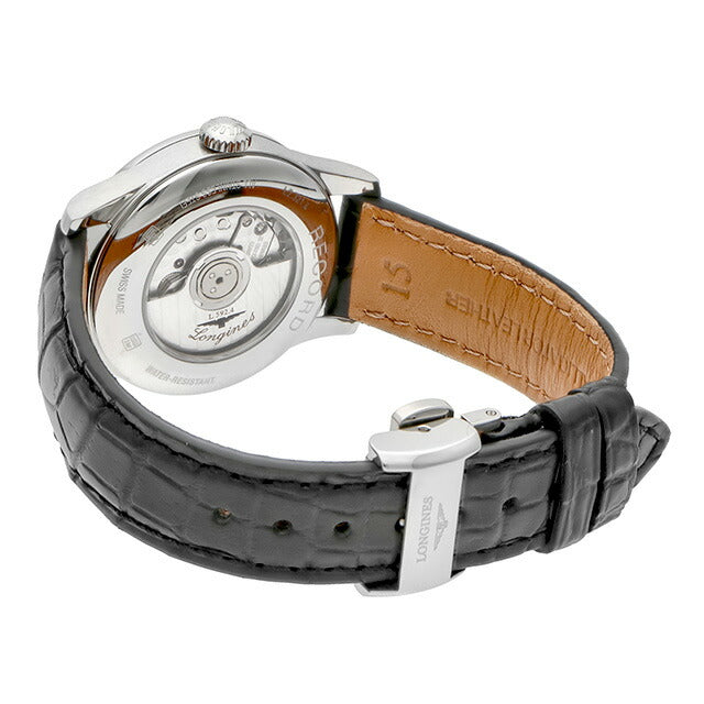 ロンジン レコード 自動巻き 腕時計 ブランド レディース LONGINES L2.321.4.56.2 アナログ ブラック 黒 スイス製 L2-321-4-56-2