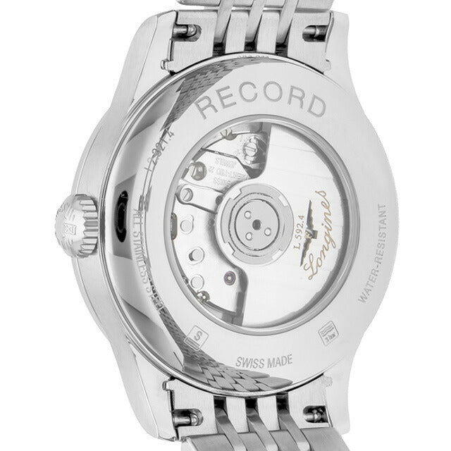ロンジン レコード 自動巻き 腕時計 ブランド レディース LONGINES L2.321.4.56.6 アナログ ブラック 黒 スイス製 L2-321-4-56-6