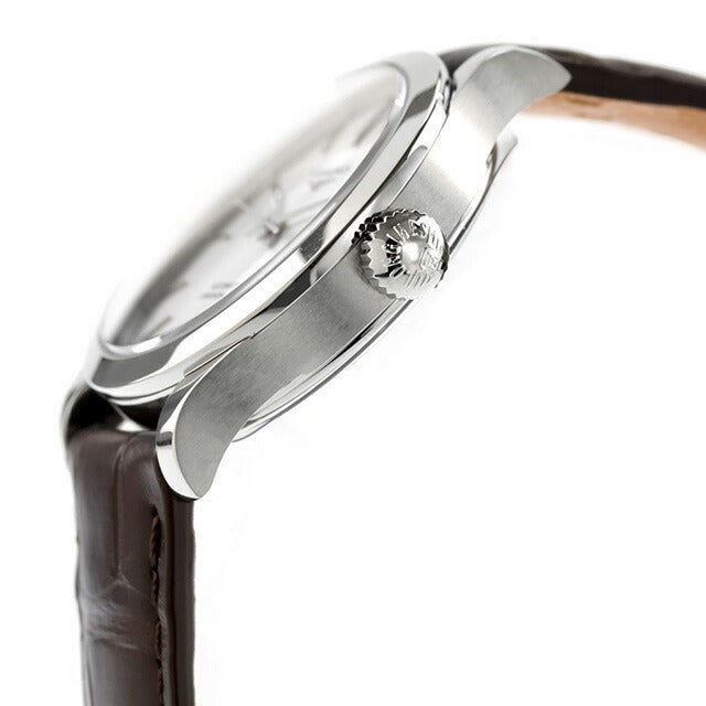 ロンジン レコード 自動巻き 腕時計 ブランド レディース LONGINES L2.321.4.72.2 アナログ シルバー ブラウン スイス製 L2-321-4-72-2