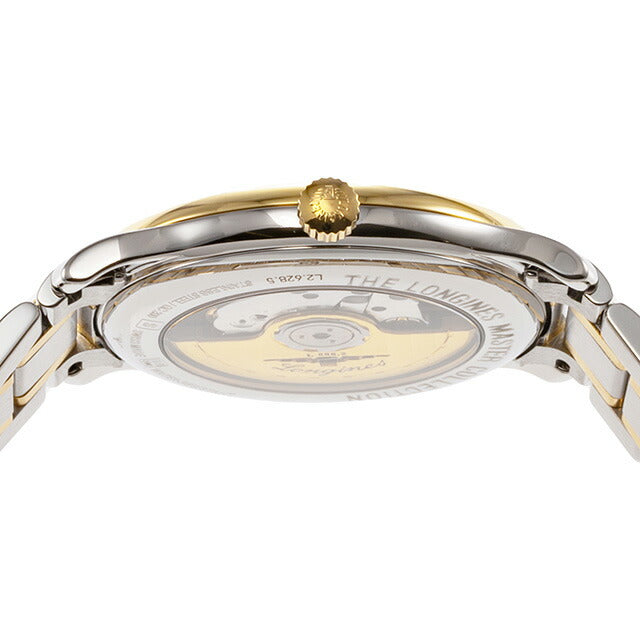 ロンジン マスターコレクション 自動巻き 腕時計 ブランド メンズ ダイヤモンド LONGINES L2.628.5.37.7 アナログ イエローゴールド シルバー スイス製 L2-628-5-37-7
