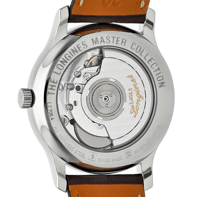 ロンジン マスターコレクション 自動巻き 腕時計 ブランド メンズ LONGINES L2.708.4.78.3 アナログ ホワイト ブラウン 白 スイス製 L2-708-4-78-3