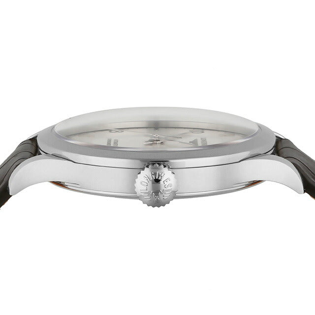 ロンジン レコード 自動巻き 腕時計 ブランド メンズ LONGINES L2.820.4.76.2 アナログ シルバー ブラウン スイス製 L2-820-4-76-2