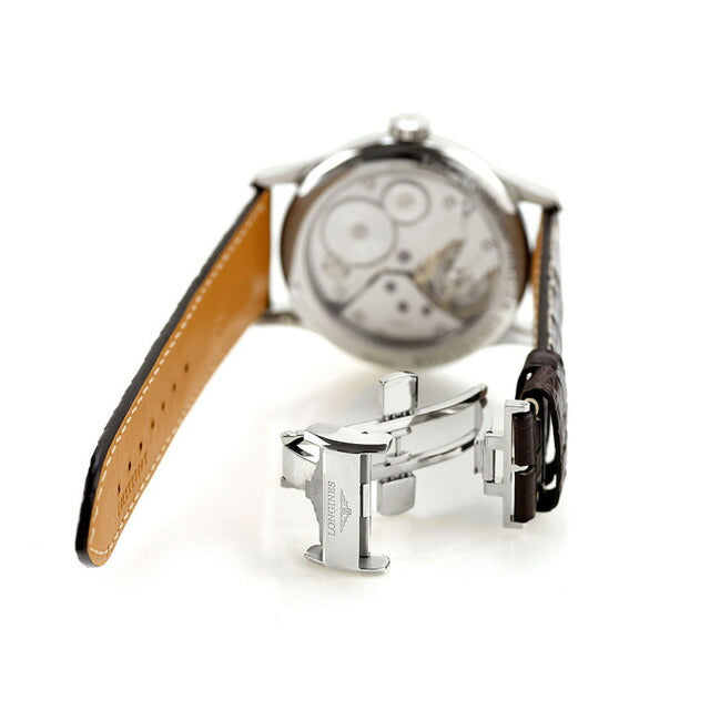 ロンジン マスターコレクション 手巻き 腕時計 ブランド メンズ ユニタス Unitas 6497 LONGINES L2.841.4.18.3 アナログ シルバー ブラウン スイス製 L2-841-4-18-3