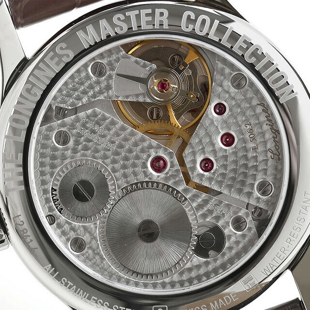 ロンジン マスターコレクション 手巻き 腕時計 ブランド メンズ ユニタス Unitas 6497 LONGINES L2.841.4.18.3 アナログ シルバー ブラウン スイス製 L2-841-4-18-3