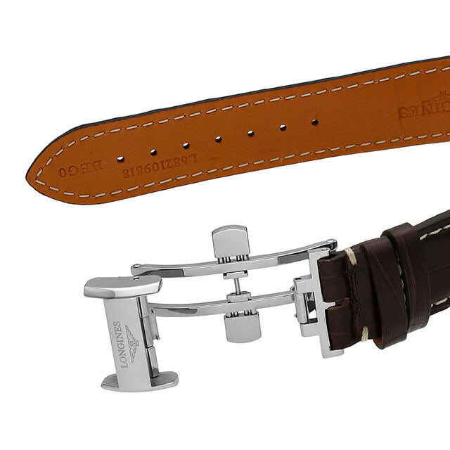 ロンジン マスターコレクション 自動巻き 腕時計 ブランド メンズ LONGINES L2.908.4.78.3 アナログ シルバー ブラウン スイス製 L2-908-4-78-3