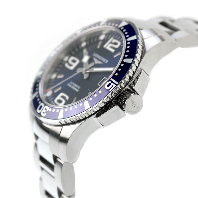 ロンジン ハイドロコンクエスト 自動巻き 腕時計 ブランド メンズ LONGINES L3.741.4.96.6 アナログ ブルー スイス製 L3-741-4-96-6