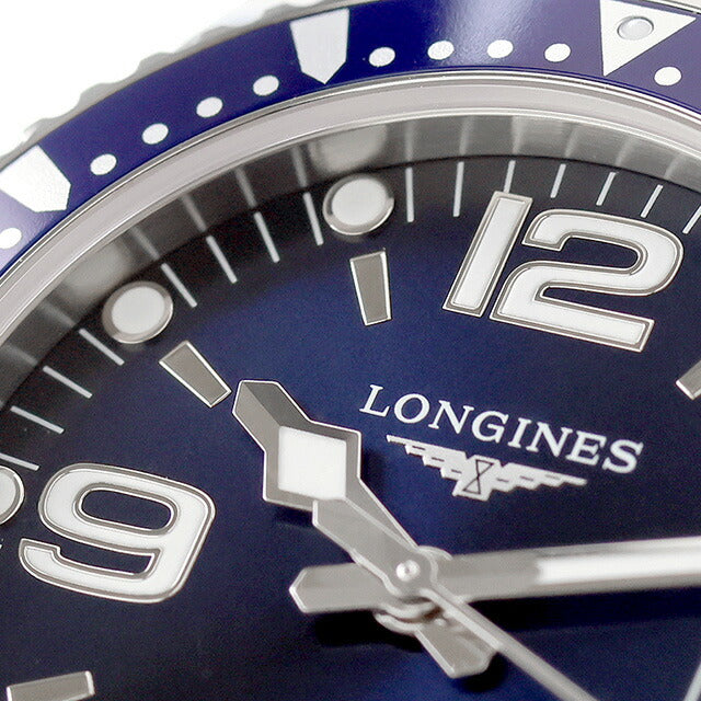 ロンジン ハイドロコンクエスト 自動巻き 腕時計 ブランド メンズ LONGINES L3.741.4.96.6 アナログ ブルー スイス製 L3-741-4-96-6