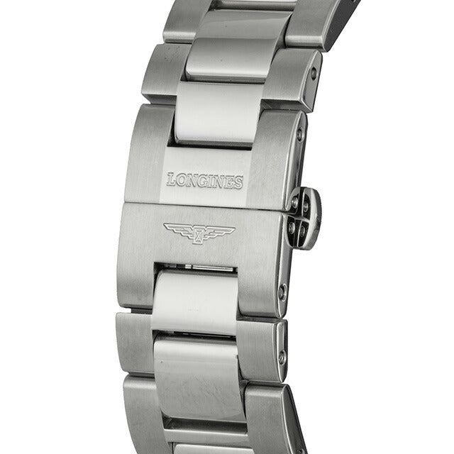 ロンジン コンクエスト 自動巻き 腕時計 ブランド メンズ LONGINES L3.776.4.99.6 アナログ ネイビー スイス製 L3-776-4-99-6