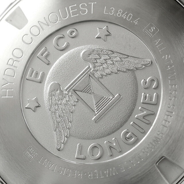 ロンジン ハイドロコンクエスト クォーツ 電池式 腕時計 ブランド メンズ LONGINES L3.840.4.56.6 アナログ ブラック 黒 スイス製 L3-840-4-56-6