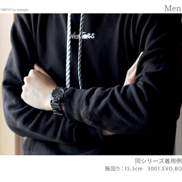 ルミノックス ネイビーシールズ 3000 エボ 43mm メンズ 腕時計 ブランド 3001.EVO.BO オールブラック 黒 l3001-EVO-BO