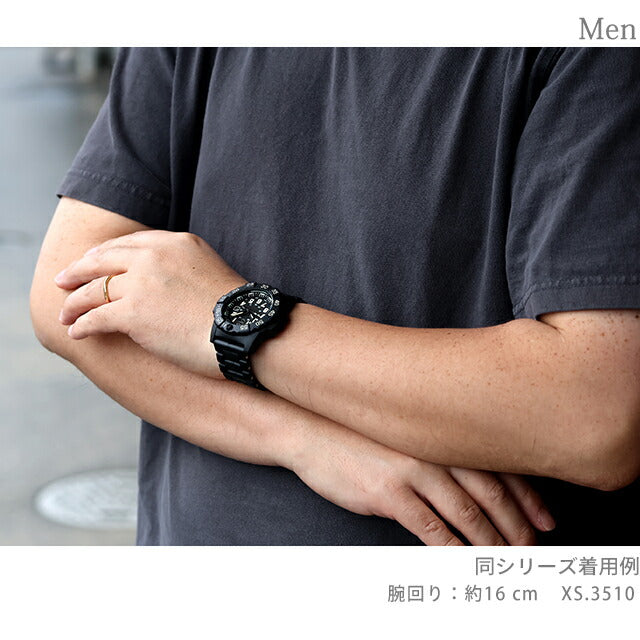 ルミノックス ネイビーシールズ 3500シリーズ クォーツ 電池式 腕時計 ブランド メンズ LUMINOX XS.3510 アナログ ブラック 黒 スイス製 l3510