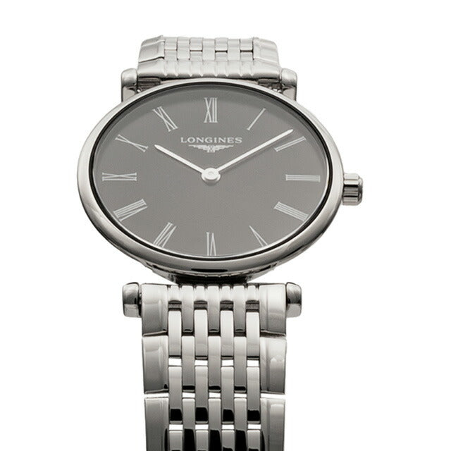 ロンジン グランクラシック クォーツ 電池式 腕時計 ブランド レディース LONGINES L4.209.4.51.6 アナログ ブラック 黒 スイス製 L4-209-4-51-6