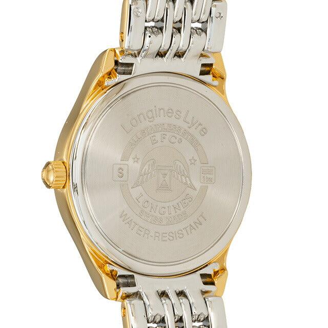 ロンジン リール クォーツ 電池式 腕時計 ブランド レディース LONGINES L4.259.2.11.7 アナログ ホワイト シルバー ゴールド 白 スイス製 L4-259-2-11-7