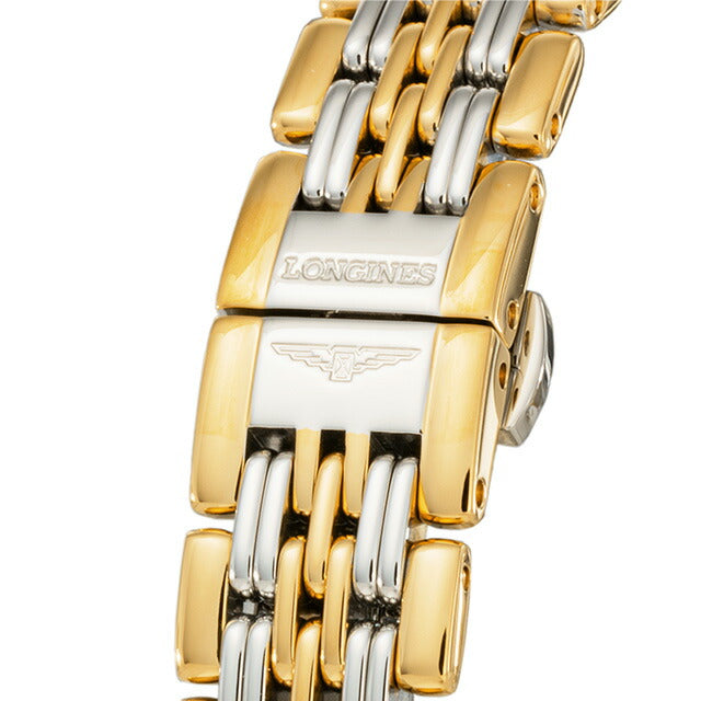 ロンジン リール クォーツ 電池式 腕時計 ブランド レディース LONGINES L4.259.2.11.7 アナログ ホワイト シルバー ゴールド 白 スイス製 L4-259-2-11-7