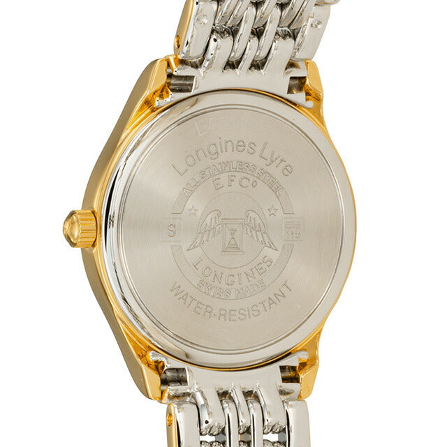 ロンジン リール クォーツ 電池式 腕時計 ブランド レディース LONGINES L4.259.2.12.7 アナログ ホワイト ゴールド シルバー 白 スイス製 L4-259-2-12-7