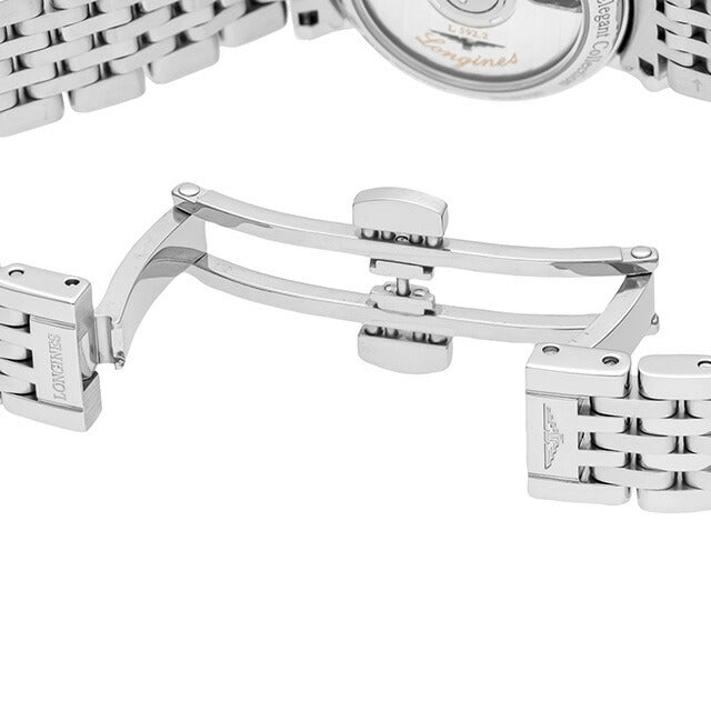 ロンジン エレガント 自動巻き 腕時計 ブランド レディース LONGINES L4.309.4.92.6 アナログ ブルー スイス製 L4-309-4-92-6
