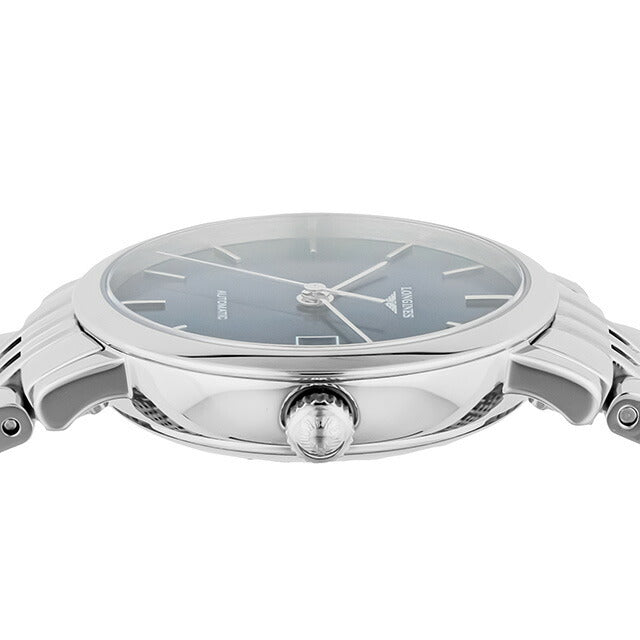 ロンジン エレガント 自動巻き 腕時計 ブランド レディース LONGINES L4.310.4.92.6 アナログ ブルー スイス製 L4-310-4-92-6