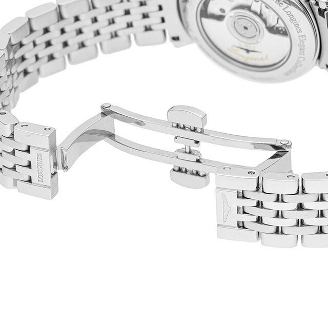 ロンジン エレガント 自動巻き 腕時計 ブランド レディース LONGINES L4.310.4.92.6 アナログ ブルー スイス製 L4-310-4-92-6