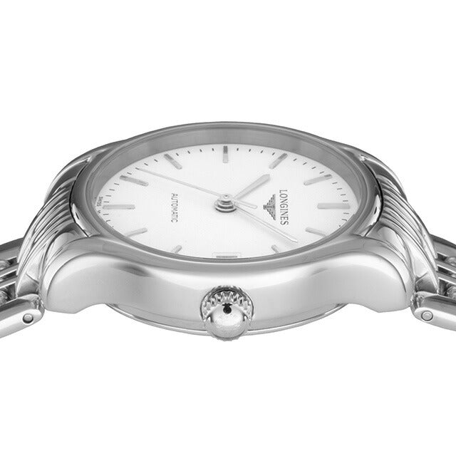 ロンジン リール 自動巻き 腕時計 ブランド レディース LONGINES L4.361.4.12.6 アナログ ホワイト 白 スイス製 L4-361-4-12-6