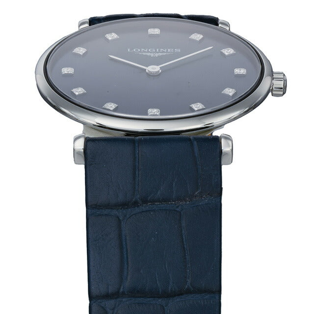 ロンジン グランクラシック クォーツ 電池式 腕時計 ブランド レディース LONGINES L4.512.4.97.2 アナログ ネイビー ブルー スイス製 L4-512-4-97-2