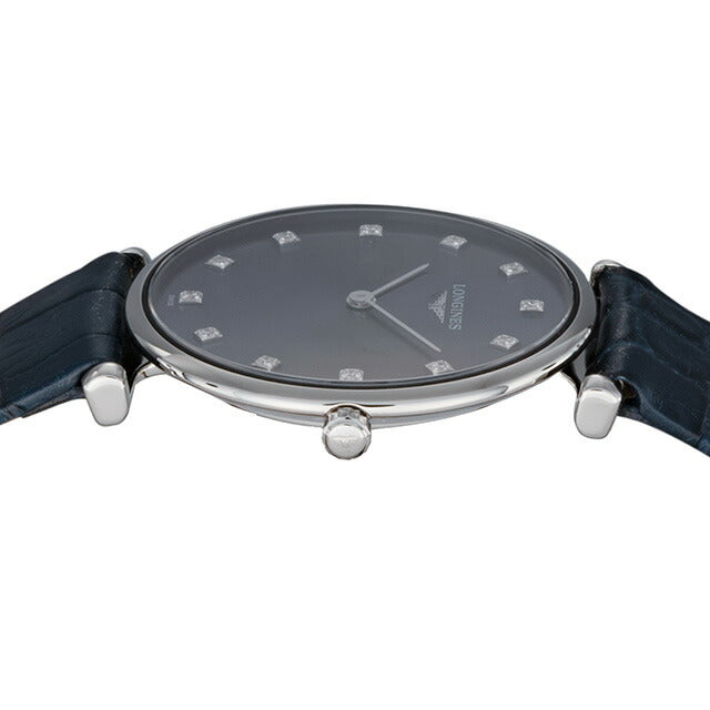 ロンジン グランクラシック クォーツ 電池式 腕時計 ブランド レディース LONGINES L4.512.4.97.2 アナログ ネイビー ブルー スイス製 L4-512-4-97-2