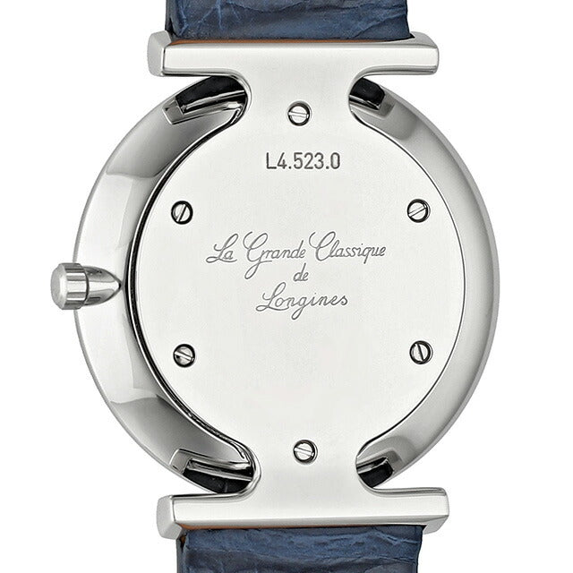 ロンジン グランクラシック クォーツ 電池式 腕時計 ブランド レディース ダイヤモンド LONGINES L4.523.0.97.2 アナログ ブルー スイス製 L4-523-0-97-2