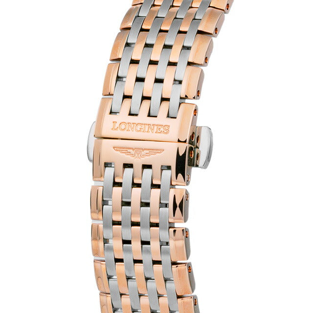 ロンジン グランクラシック クォーツ 電池式 腕時計 ブランド レディース LONGINES L4.709.1.21.7 アナログ ホワイト ピンクゴールド 白 L4-709-1-21-7