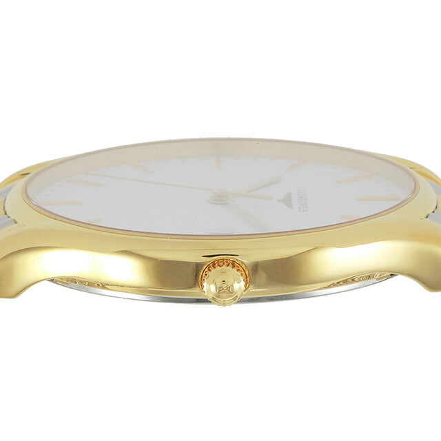 ロンジン リール クォーツ 電池式 腕時計 ブランド メンズ LONGINES L4.759.2.12.7 アナログ ホワイト ゴールド シルバー 白 スイス製 L4-759-2-12-7