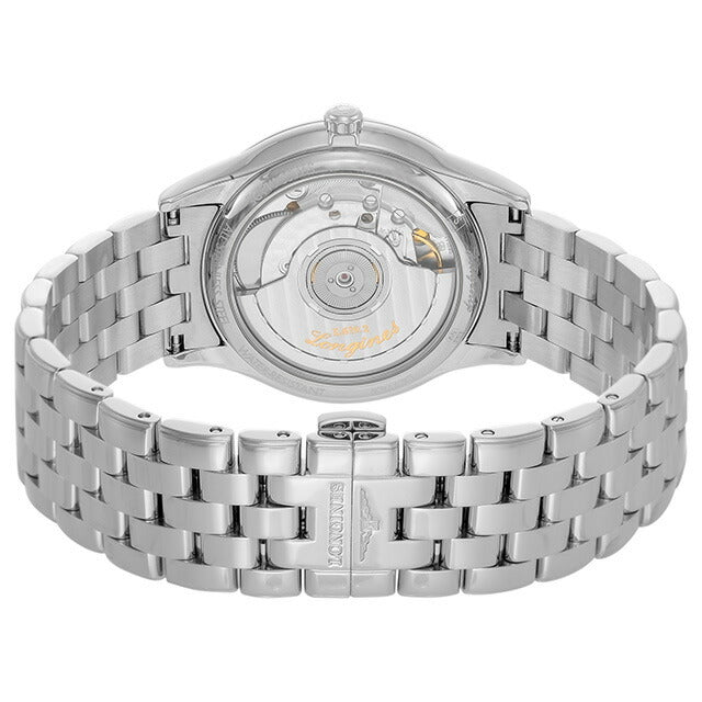 ロンジン フラッグシップ 自動巻き 腕時計 ブランド メンズ LONGINES L4.774.4.14.6 アナログ ホワイト 白 スイス製 L4-774-4-14-6