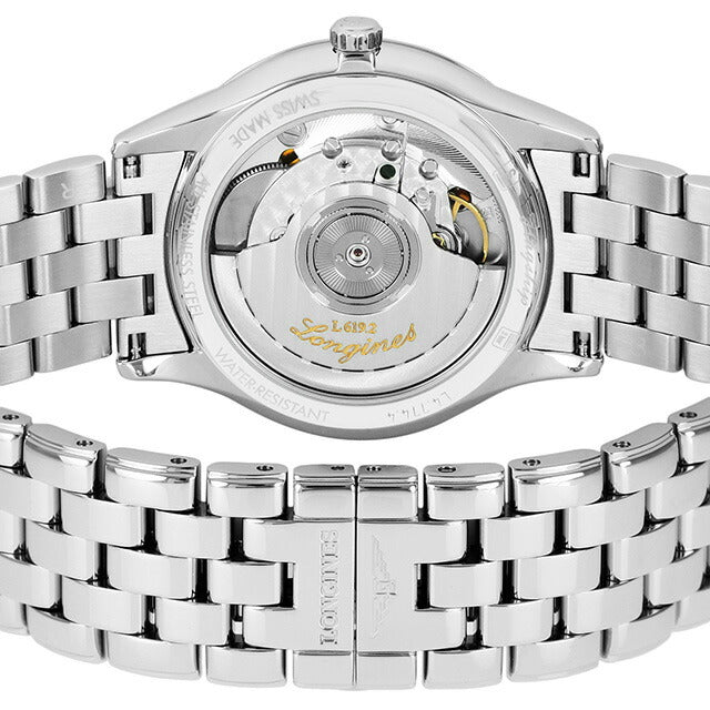ロンジン フラッグシップ 自動巻き 腕時計 ブランド メンズ LONGINES L4.774.4.57.6 アナログ ブラック 黒 スイス製 L4-774-4-57-6