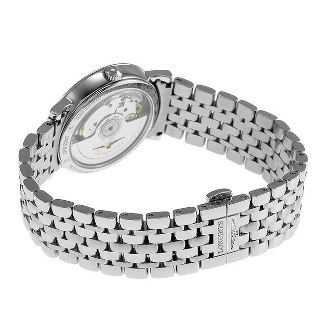 ロンジン エレガント 自動巻き 腕時計 ブランド レディース LONGINES L4.809.4.57.6 アナログ ブラック 黒 スイス製 L4-809-4-57-6