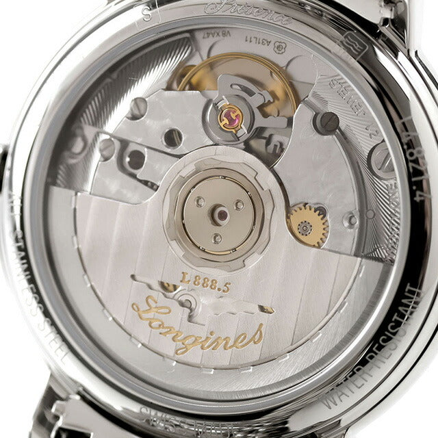 ロンジン プレザンス 自動巻き 腕時計 ブランド メンズ LONGINES L4.821.4.11.6 アナログ ホワイト 白 スイス製 L4-821-4-11-6