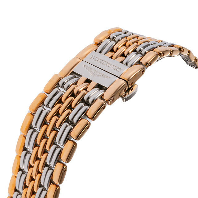 ロンジン リール クォーツ 電池式 腕時計 ブランド メンズ LONGINES L4.859.1.11.7 アナログ ホワイト ゴールド シルバー 白 スイス製 L4-859-1-11-7