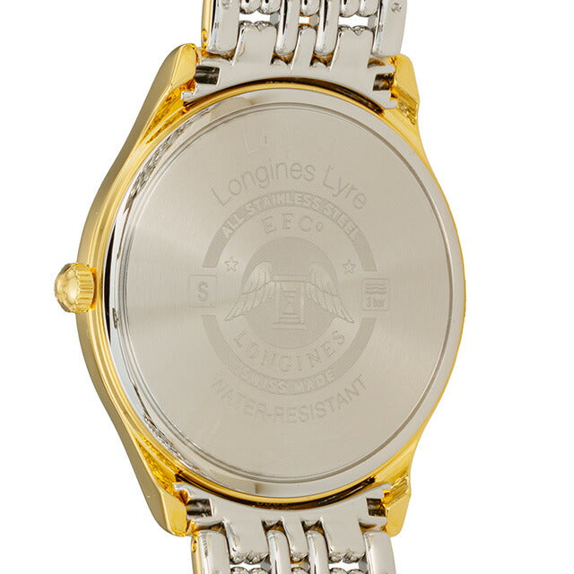 ロンジン リール クォーツ 電池式 腕時計 ブランド メンズ LONGINES L4.859.2.11.7 アナログ ホワイト ゴールド シルバー 白 スイス製 L4-859-2-11-7