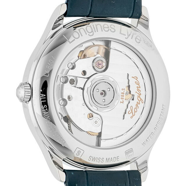 ロンジン リール 自動巻き 腕時計 ブランド メンズ LONGINES L4.860.4.92.2 アナログ ブルー スイス製 L4-860-4-92-2
