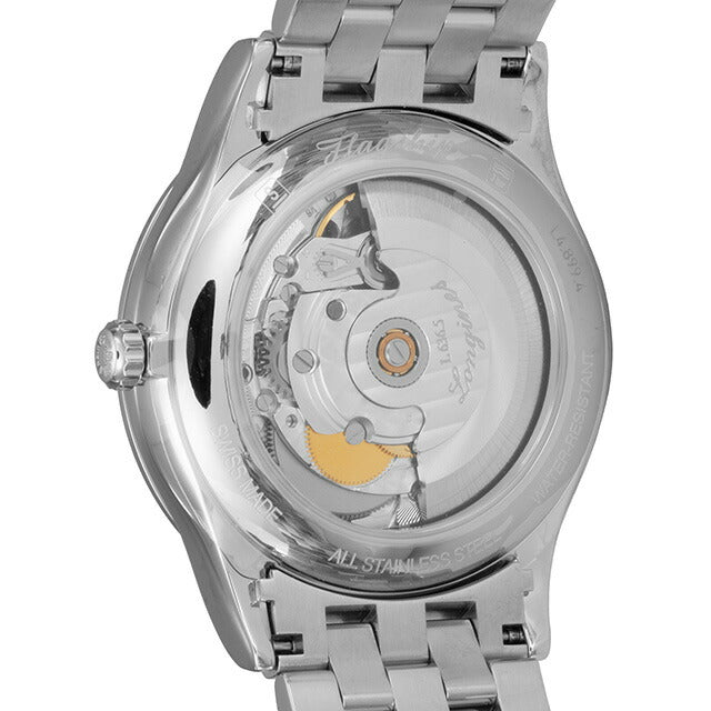 ロンジン フラッグシップ 自動巻き 腕時計 ブランド メンズ LONGINES L4.899.4.21.6 アナログ ホワイト 白 スイス製 L4-899-4-21-6